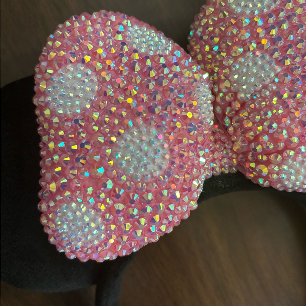 Handmade Rhinestone Minnie ears - Picture 3 of 5